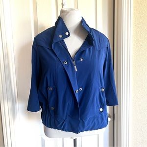Zenergy by Chico's 3/4 Sleeve Snap Lightweight Jacket Size 1 Large